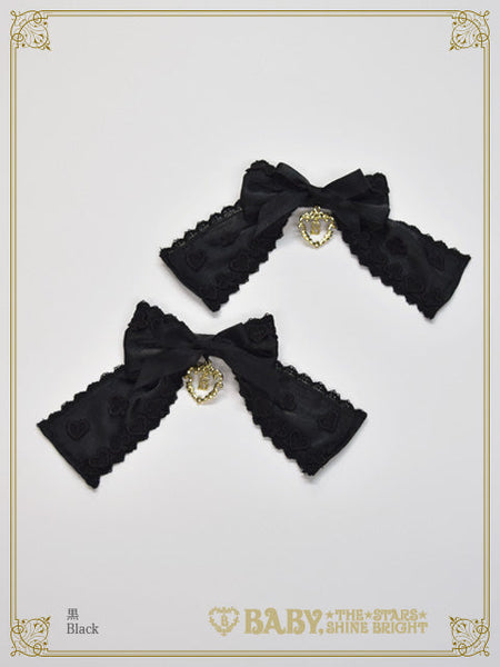 B49HA973 La Dame De Carreau Ribbon Clip