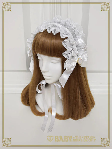 B49HA981 Floral Lacy Elegant Headdress