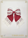 B49HA987 Rose Fleur Apron Ribbon Barrette
