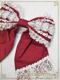 B49HA987 Rose Fleur Apron Ribbon Barrette