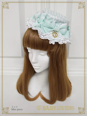 B49HA992 Berry Sweet Bouquet Gingham Canotier