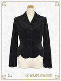 B49JK338 Velveteen Scallop Jacket