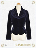 B49JK338 Velveteen Scallop Jacket