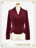 B49JK338 Velveteen Scallop Jacket