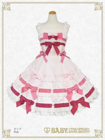 B49JS204 Le Ruban d' Ombre à Trois Couches Jumperskirt