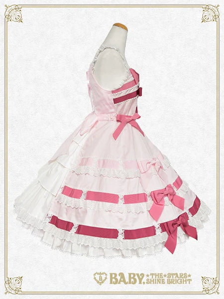 B49JS204 Le Ruban d' Ombre à Trois Couches Jumperskirt