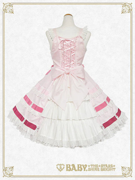 B49JS204 Le Ruban d' Ombre à Trois Couches Jumperskirt