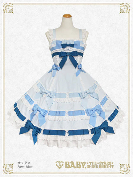 B49JS204 Le Ruban d' Ombre à Trois Couches Jumperskirt