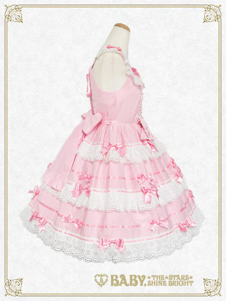 B49JS206 Creamy Sweet Macaron Jumperskirt