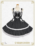 B49JS216 Milky Dot♡Rabbit Jumperskirt