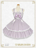 B49JS216 Milky Dot♡Rabbit Jumperskirt