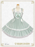 B49JS216 Milky Dot♡Rabbit Jumperskirt
