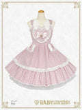 B49JS216 Milky Dot♡Rabbit Jumperskirt