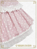 B49JS216 Milky Dot♡Rabbit Jumperskirt