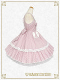B49JS216 Milky Dot♡Rabbit Jumperskirt