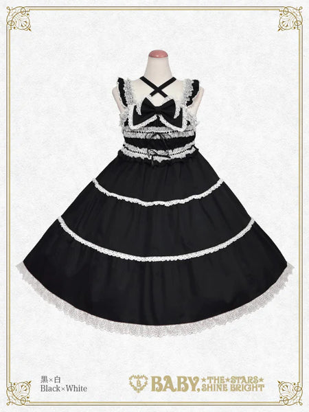 B49JS219 Shirring Babydoll Jumperskirt