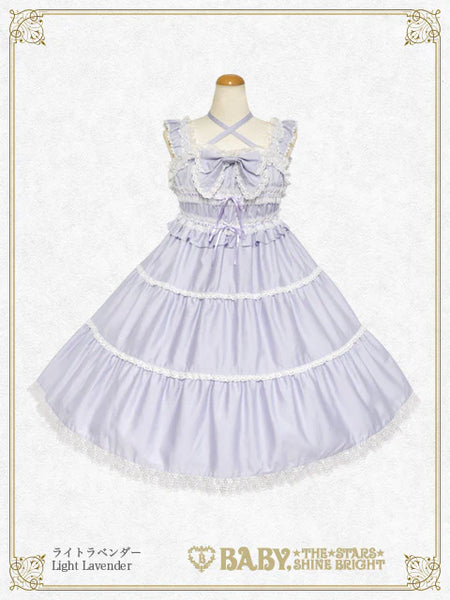 B49JS219 Shirring Babydoll Jumperskirt