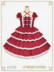 B49JS236 Ribbon Milky Sugar Jumperskirt
