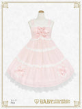B49JS239 Fluffy Gingham Heart Jumperskirt