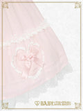 B49JS239 Fluffy Gingham Heart Jumperskirt