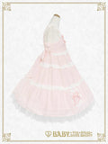 B49JS239 Fluffy Gingham Heart Jumperskirt