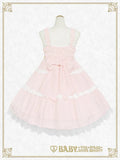 B49JS239 Fluffy Gingham Heart Jumperskirt