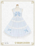 B49JS239 Fluffy Gingham Heart Jumperskirt