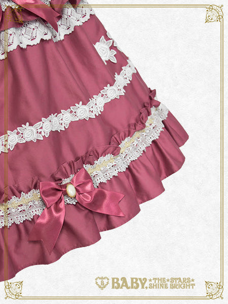 B49JS264 Rose Lace Rococo Jumperskirt