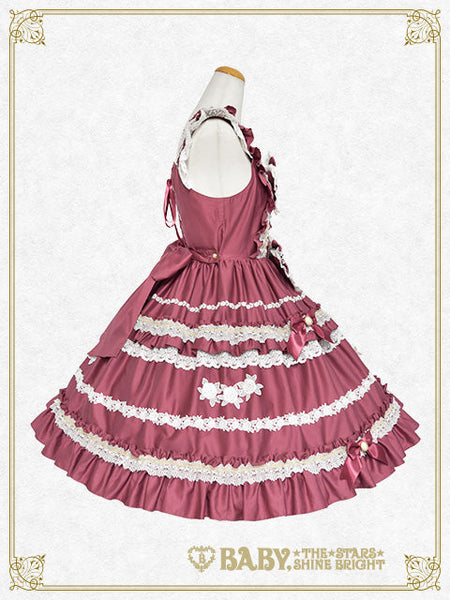 B49JS264 Rose Lace Rococo Jumperskirt