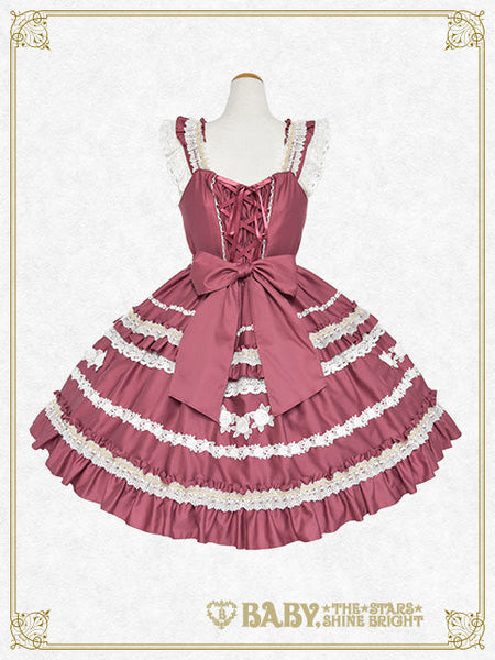 B49JS264 Rose Lace Rococo Jumperskirt