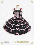 B49JS271 Eternal Ribbon Feathery Jumperskirt