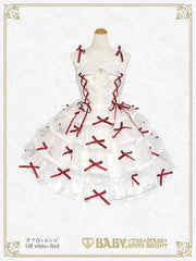 B49JS271 Eternal Ribbon Feathery Jumperskirt