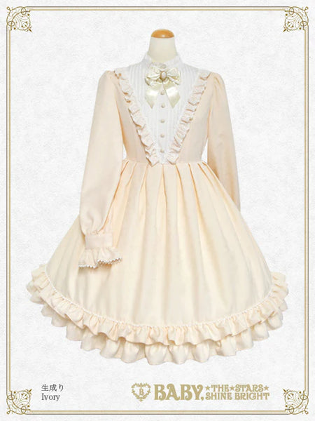 B49OP304 Ornament Jacquard Garden Onepiece Dress