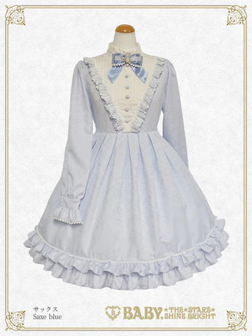 B49OP304 Ornament Jacquard Garden Onepiece Dress