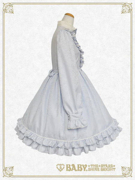 B49OP304 Ornament Jacquard Garden Onepiece Dress