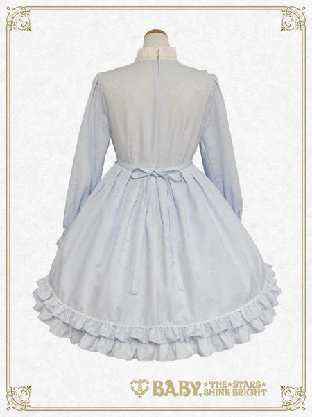 B49OP304 Ornament Jacquard Garden Onepiece Dress