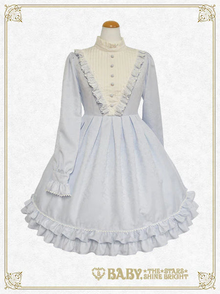 B49OP304 Ornament Jacquard Garden Onepiece Dress