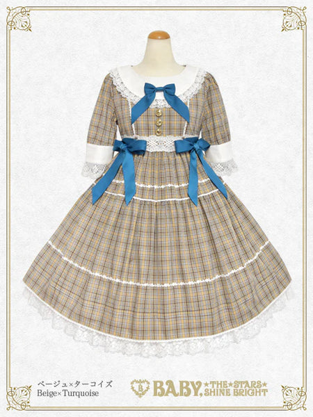 B49OP310 Tartan Check Charmaine Onepiece Dress