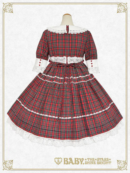 B49OP310 Tartan Check Charmaine Onepiece Dress
