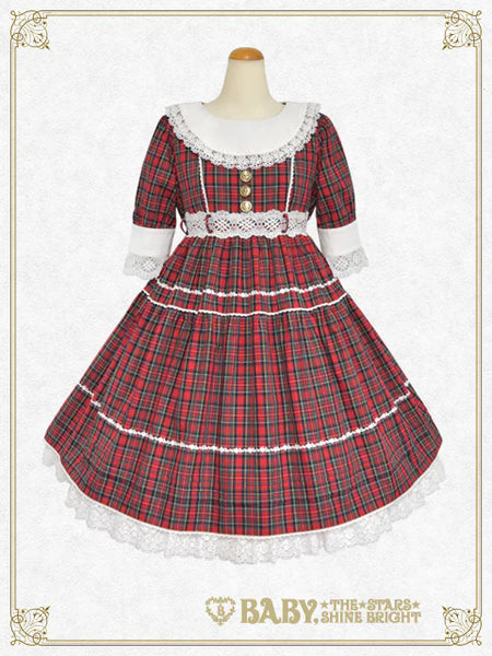 B49OP310 Tartan Check Charmaine Onepiece Dress