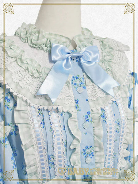 B49OP323 Berry Sweet Bouquet Long Onepiece Dress