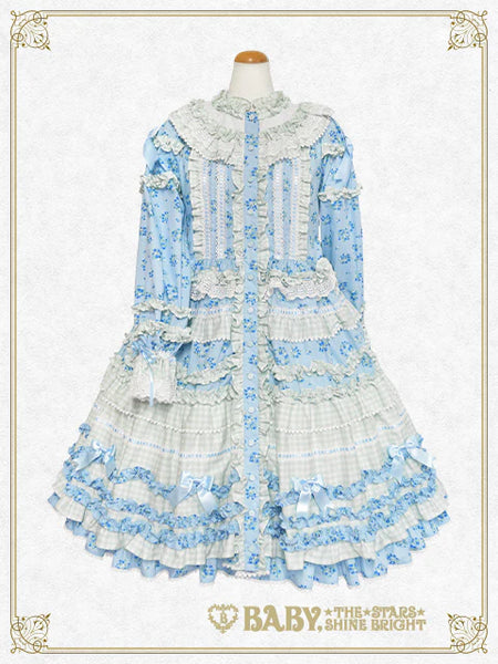 B49OP323 Berry Sweet Bouquet Long Onepiece Dress