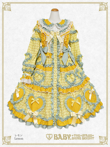 B49OP324 Tartelette aux Fraises Long Onepiece Dress