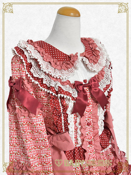 B49OP324 Tartelette aux Fraises Long Onepiece Dress