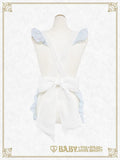 B49OT046 Fluffy Gingham Heart Apron