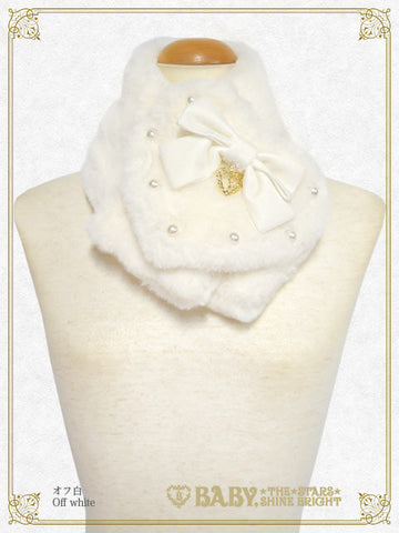 B49OT072 Noёl Heart Fur Muffler