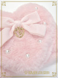 B49OT072 Noёl Heart Fur Muffler