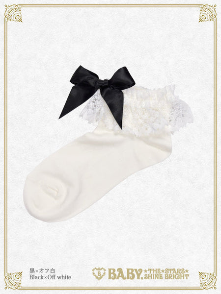 B49SC821 Torchon Lace Ankle Socks