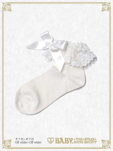 B49SC821 Torchon Lace Ankle Socks