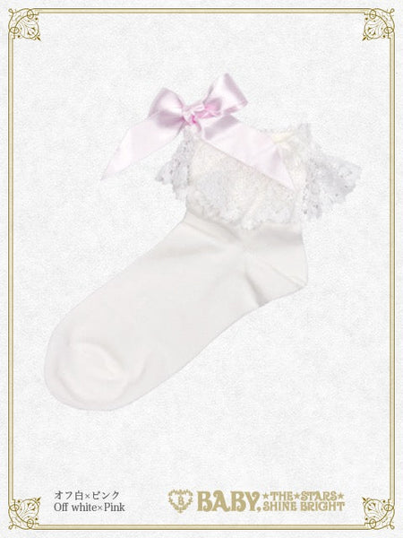 B49SC821 Torchon Lace Ankle Socks